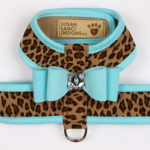 Cheetah - Tiffi Blue Trim w/ Tiffi Blue Big Bow